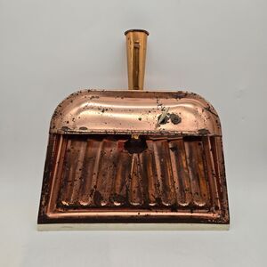 Vintage 1970s Ballonoff Neat 'n Tidy Musical Copper Tone Dustpan, Works!